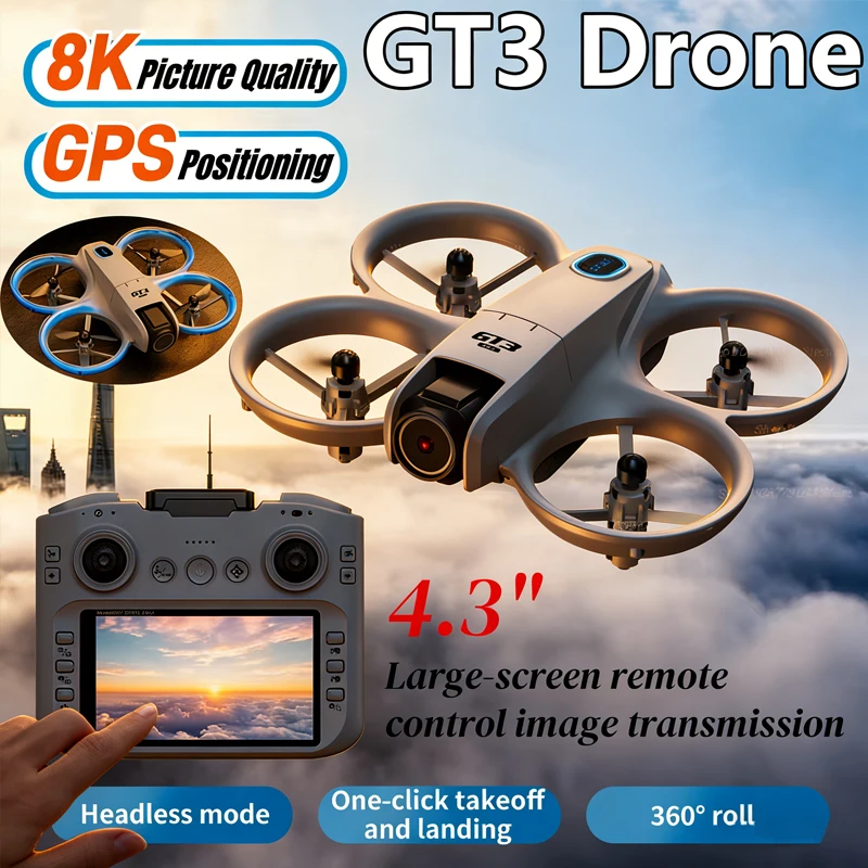 Toys For Kids Video - Hot 2026 GT3 MAX Drone 8K