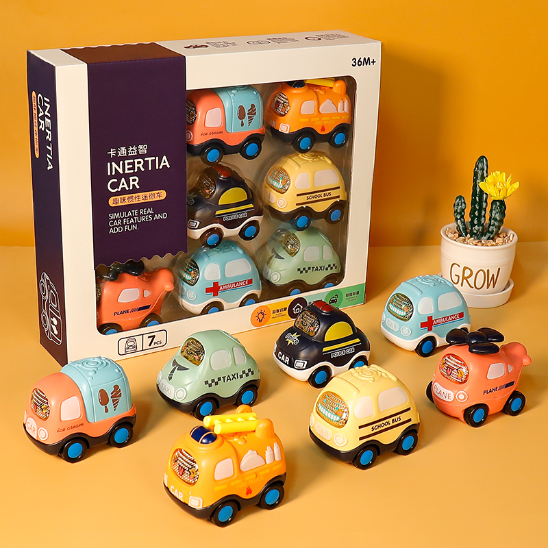 Kids Toys 2 Year Old - Children's car toy set inertia car