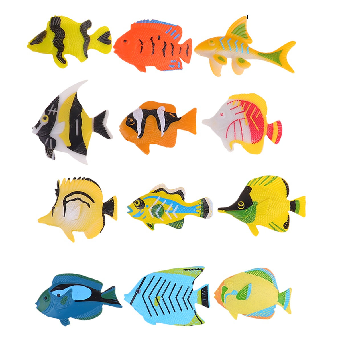Kids Toys Learning - 1Set Tropical Fish Solid Vivid Simulated