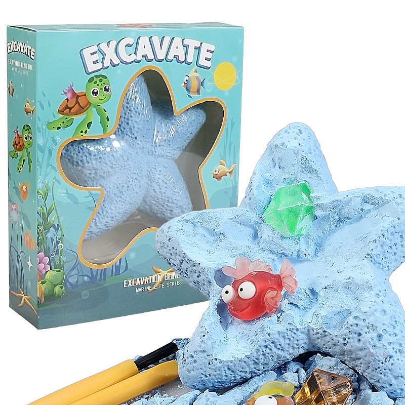 Kids Toys Supplier - Starfish Marine Life Gemstone Dig Kit
