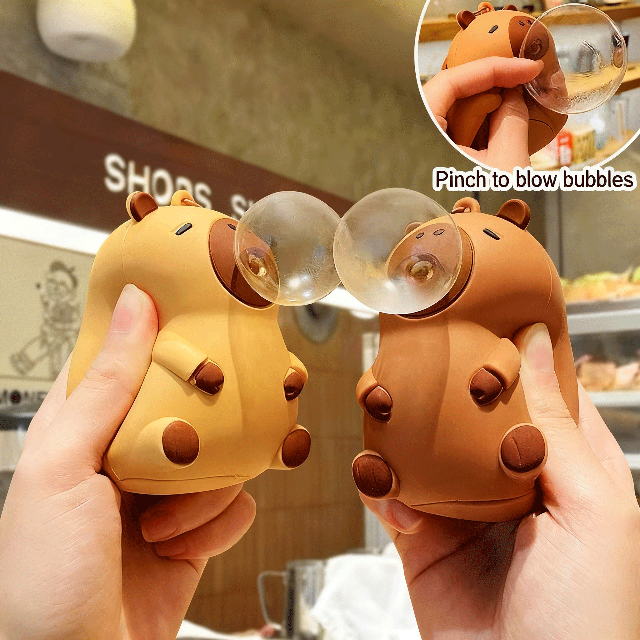 Kids Toys Usa - Capybara Doll Pinch Pendant Toys Squeeze
