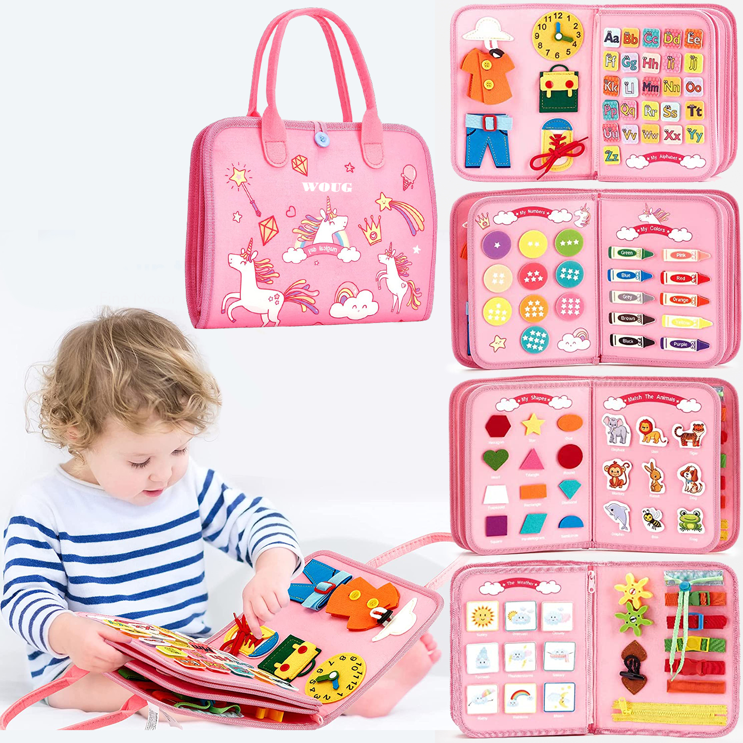 Montessori Toys Busy Board Tod - Kids Toys 2 Year Old review and price