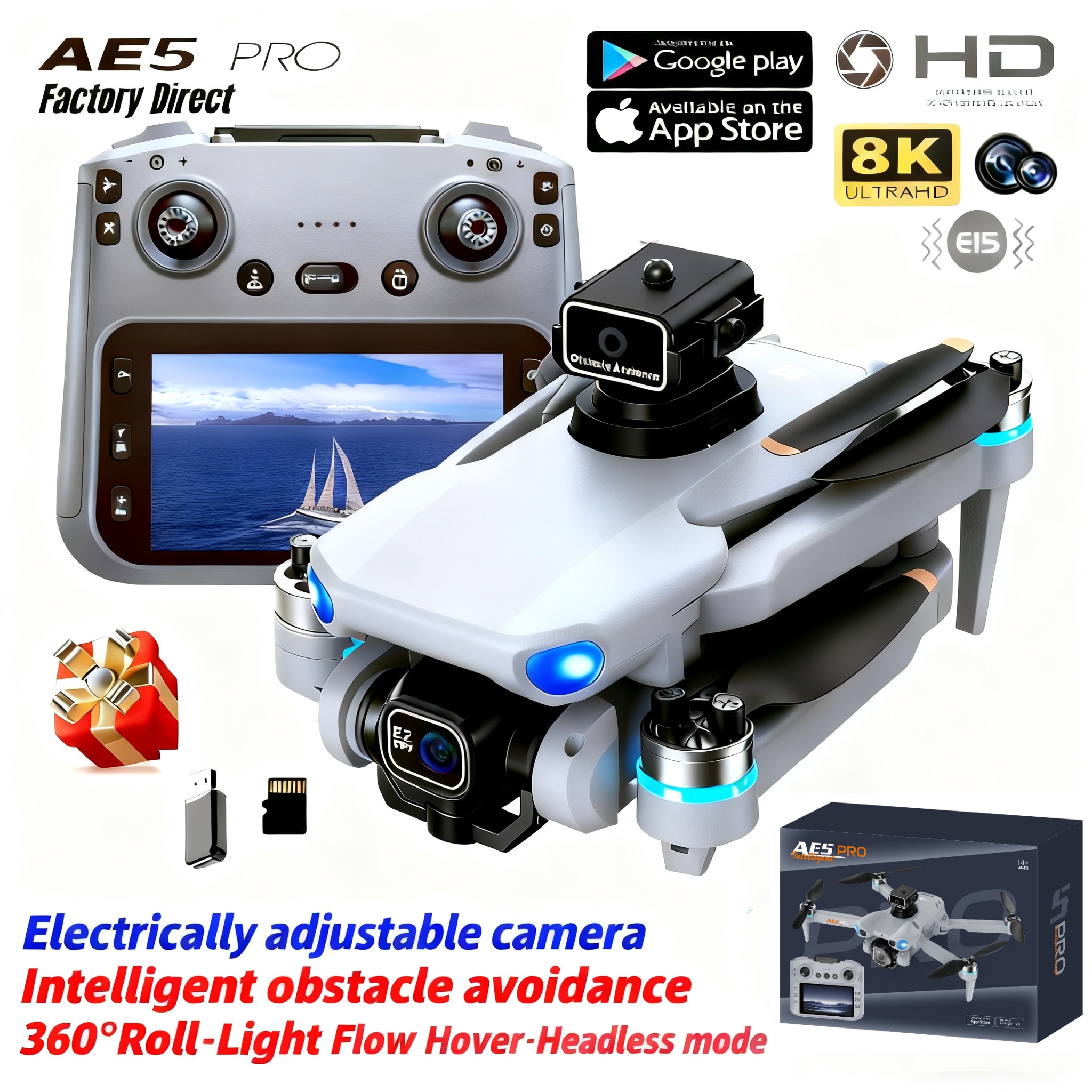 2026 New AE5 Pro Drone 8K HD 4 - Toys For Kids Video review and price
