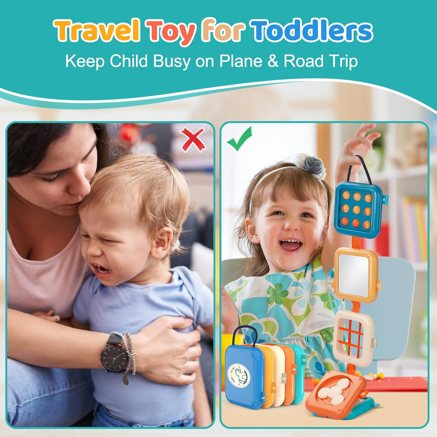 Montessori Toys Busy Board Bab - Kids Toys 2 Year Old review and price