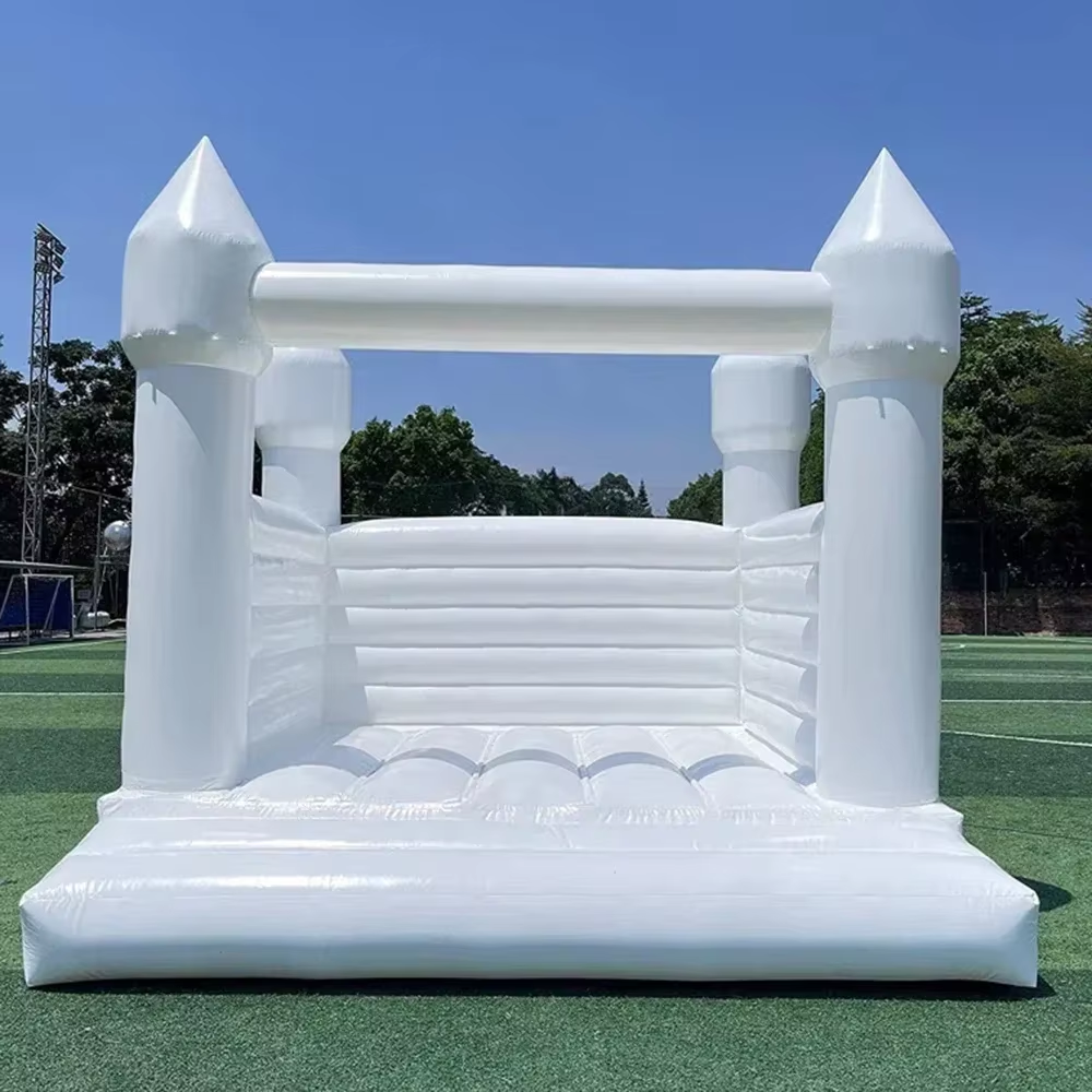 White Inflatable Bounce House  - Kids Toys House review and price
