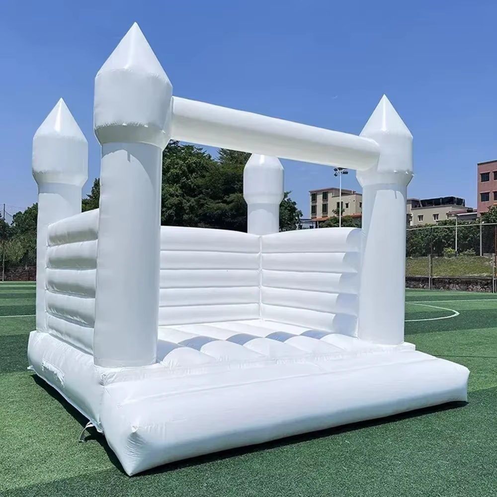 White Inflatable Bounce House  - Kids Toys House review and price