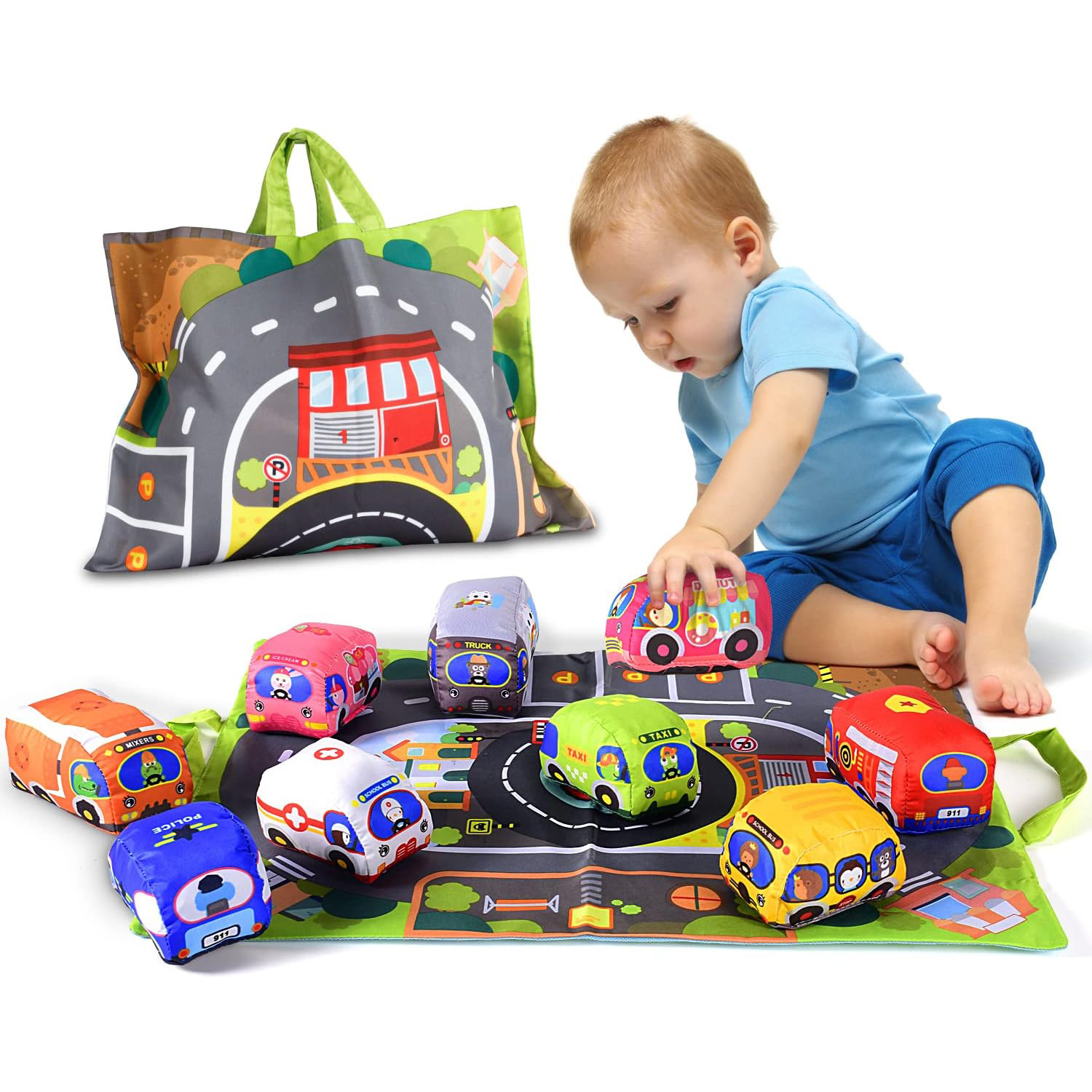 Soft Fabric Car Toy Set for Ba - Kids Toys Learning review and price