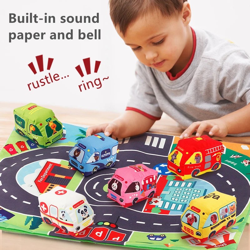 Soft Fabric Car Toy Set for Ba - Kids Toys Learning review and price