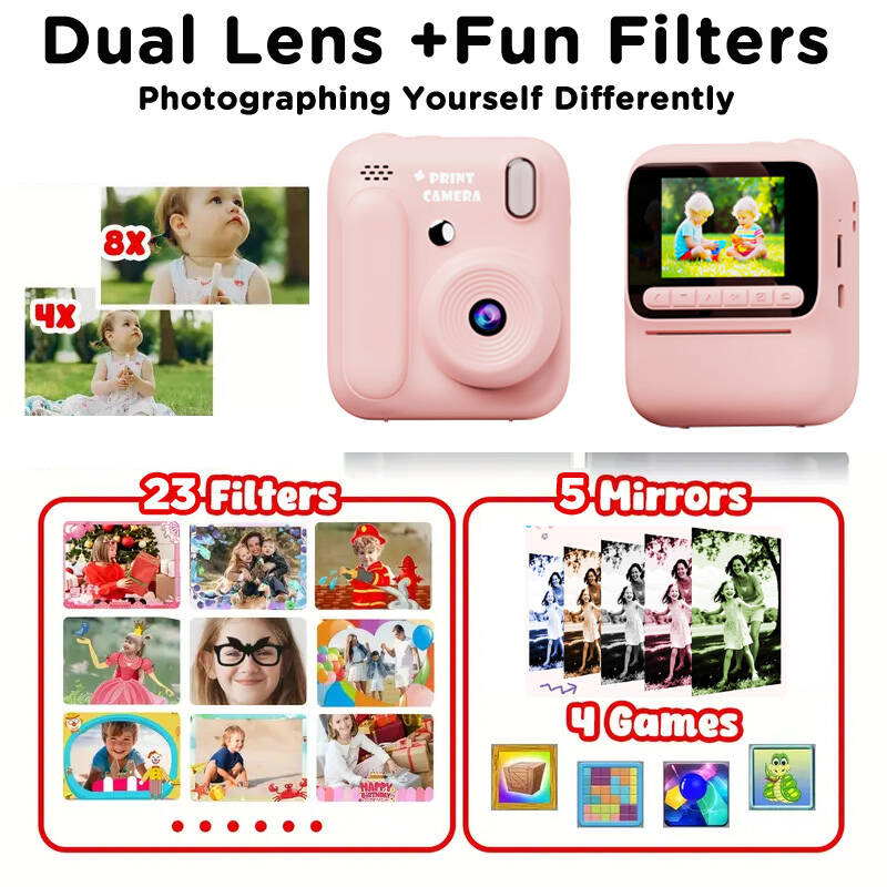Kids Instant Color Printing Ca - Toys For Kids Video review and price