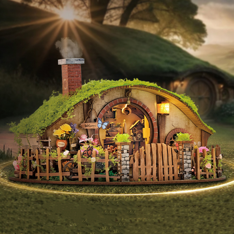 Wooden DIY Magic Ring Dollhous - Kids Toys House review and price