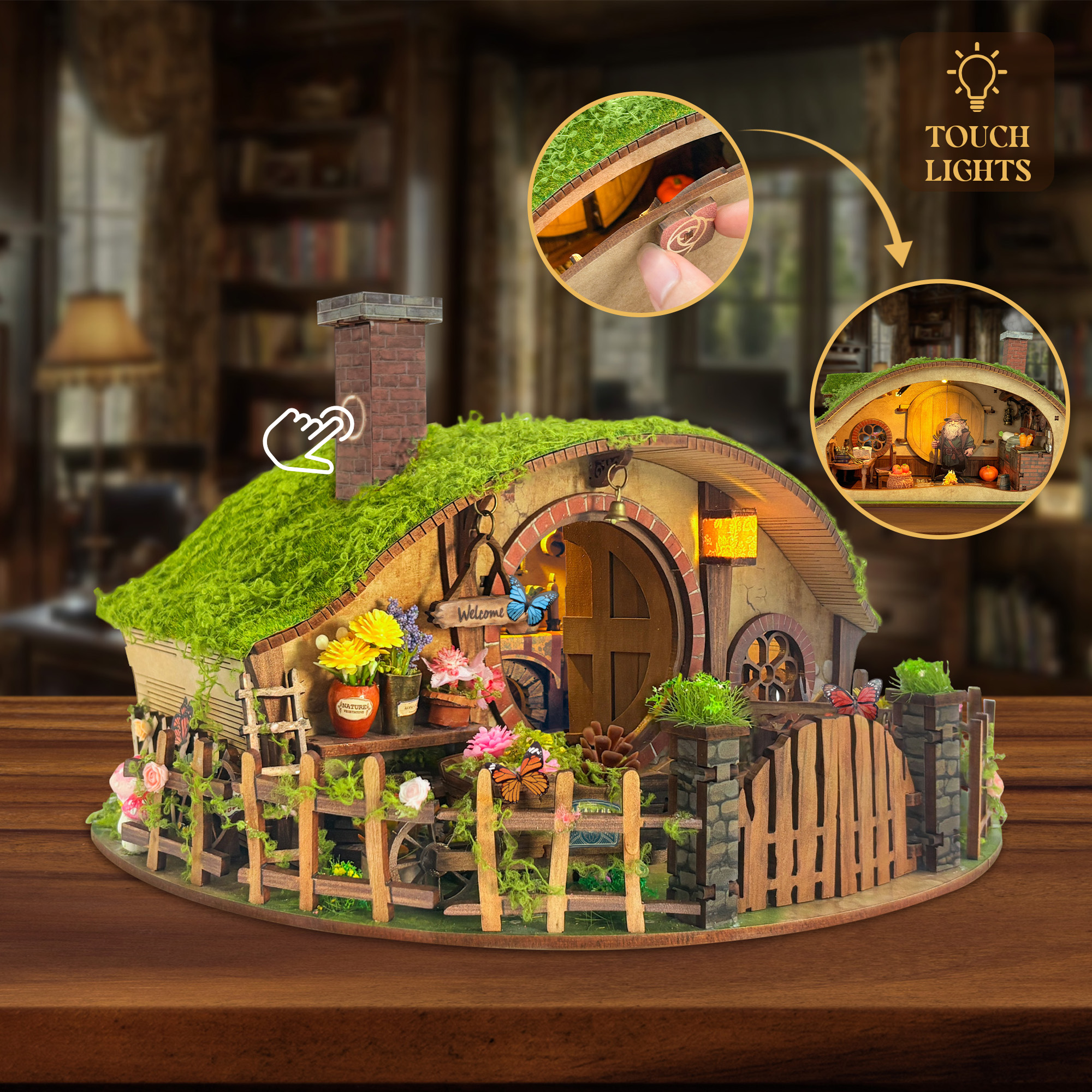 Wooden DIY Magic Ring Dollhous - Kids Toys House review and price