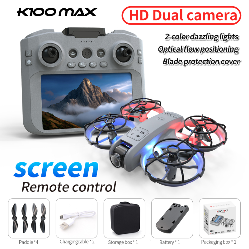 Hot sell K100 Max Mini RC Dron - Toys For Kids Video review and price