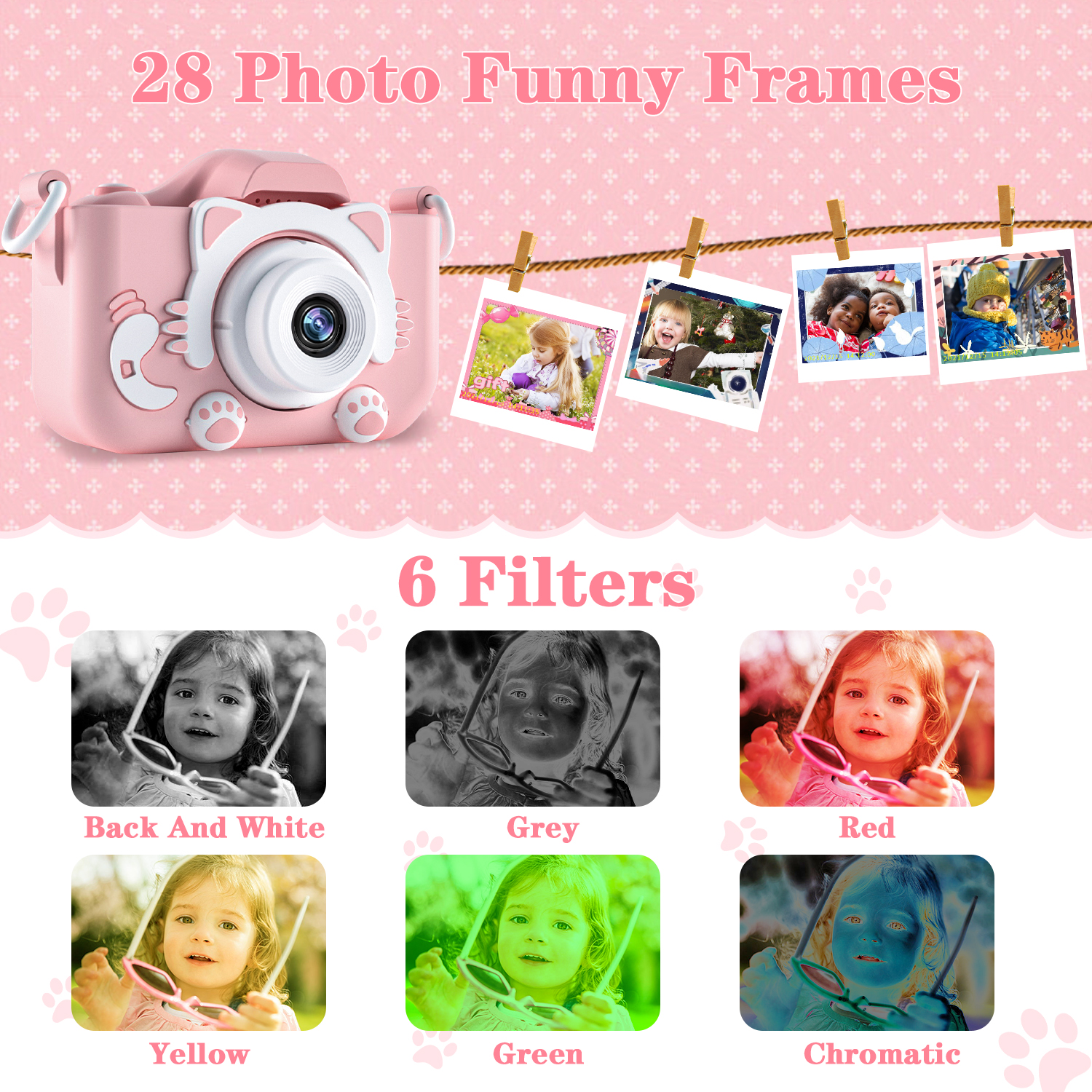Kids Camera for Girls 1080P HD - Toys For Kids Video review and price