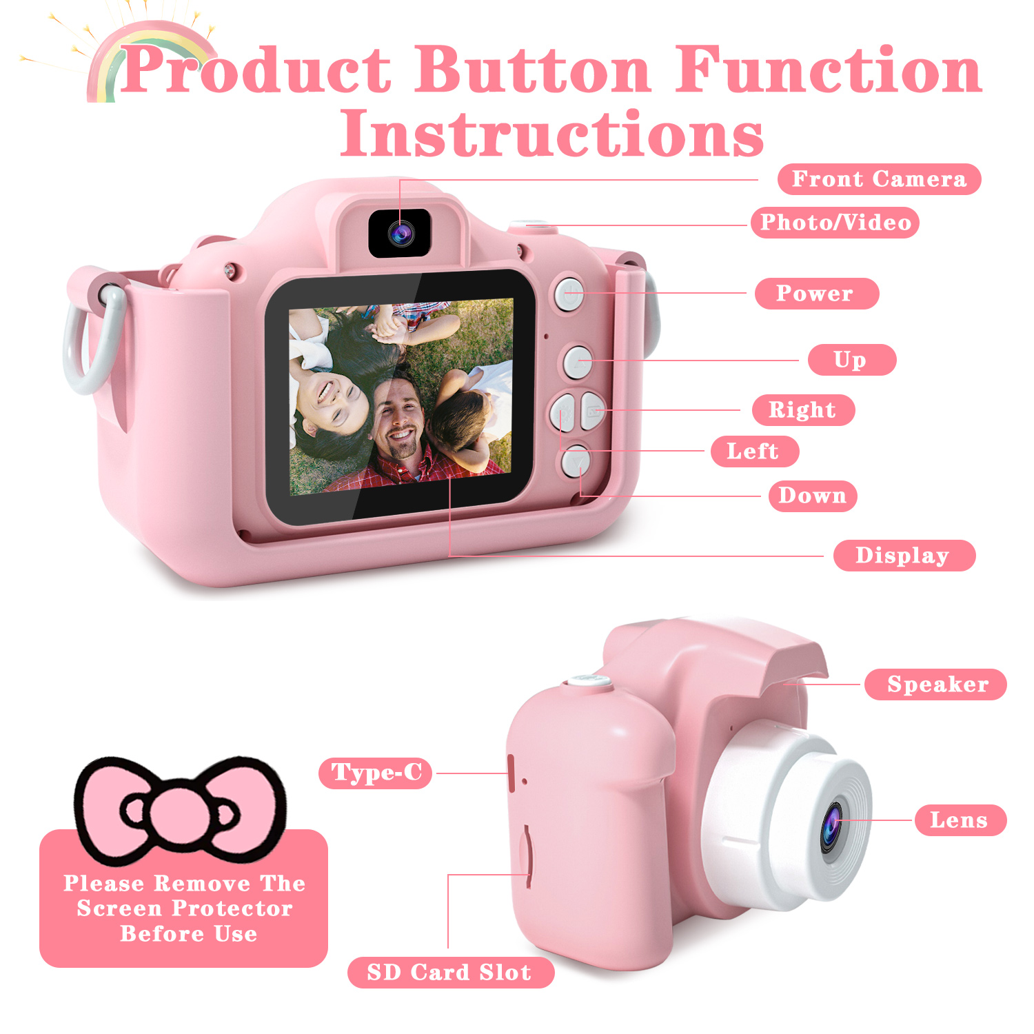 Kids Camera for Girls 1080P HD - Toys For Kids Video review and price